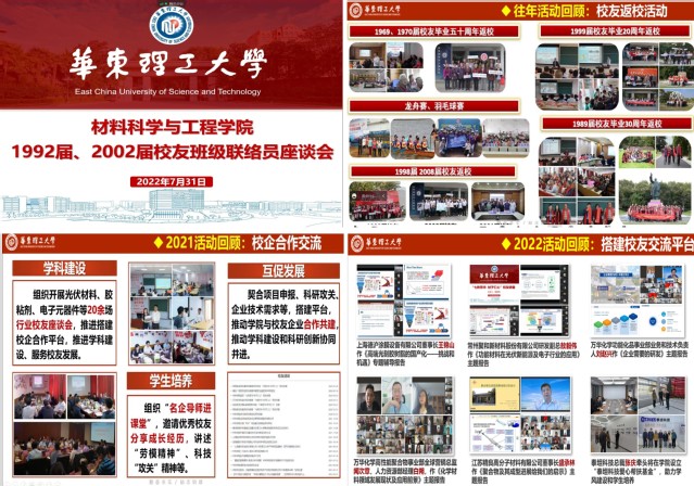 材料学院召开1992届、2002届校友班级联络员线上座谈会