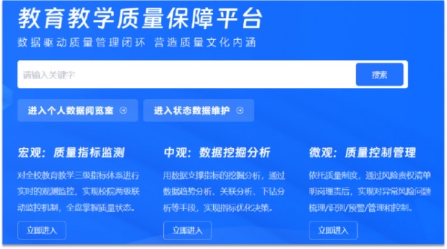 以智助管,建设教育教学质量保障平台